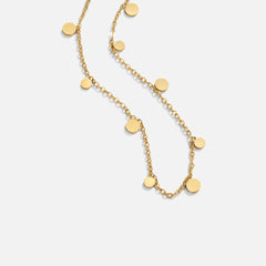 Vioraia Agatha Gold Droplet Necklace