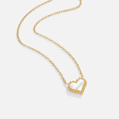 Vioraia Lois Beaded Heart Necklace