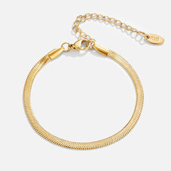 Vioraia Sarya Snake Chain Gold Bracelet