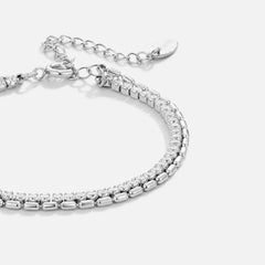 Vioraia Arelia Crystal Silver Bracelet