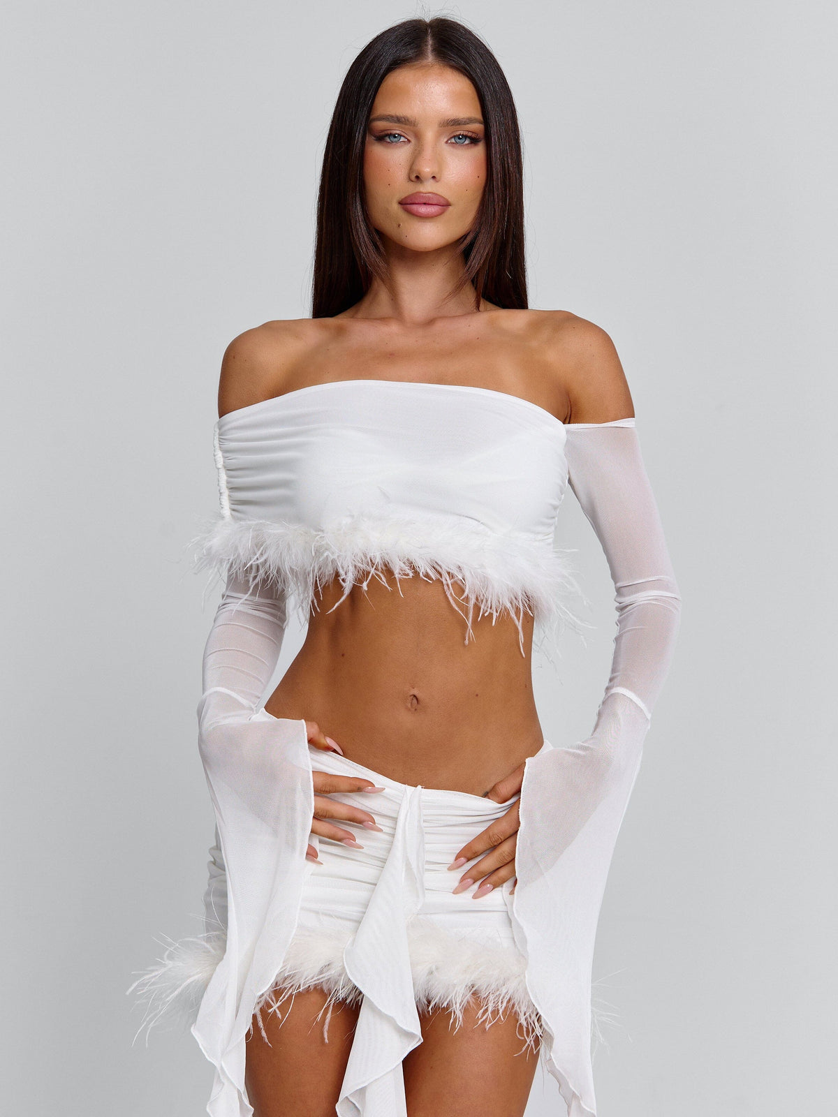 Lucy's GILDA MINI SKIRT WHITE