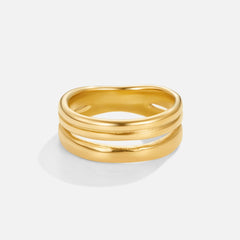 Vioraia Lia Layered Gold Ring