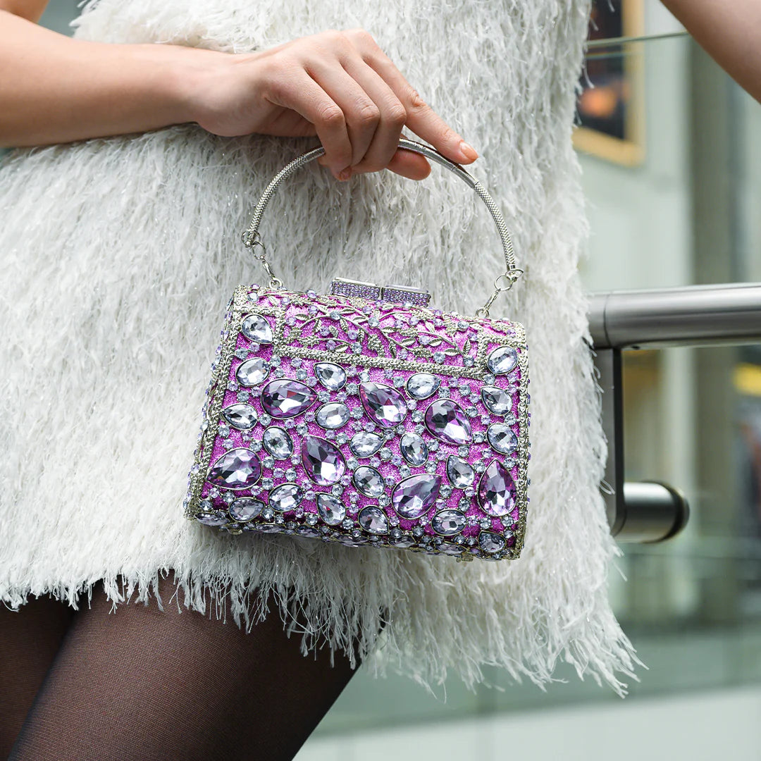 Vioraia (CS) Tiffany Crystals Clutch Bag