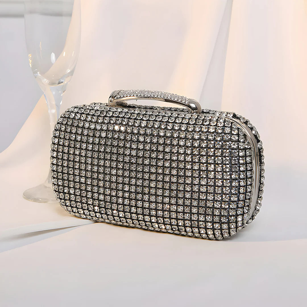 Vioraia Sara Diamond Encrusted Clutch Bag