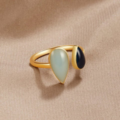 Vioraia Aquamarine Teardrop Ring