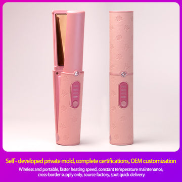 Cordless Hair Straightener 5000mAh Long-Lasting Portable Flat Iron
