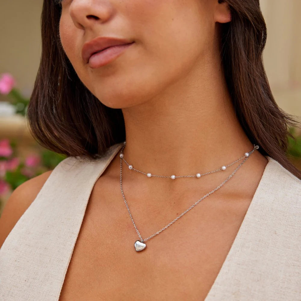 Vioraia Marina Love Silver Necklace