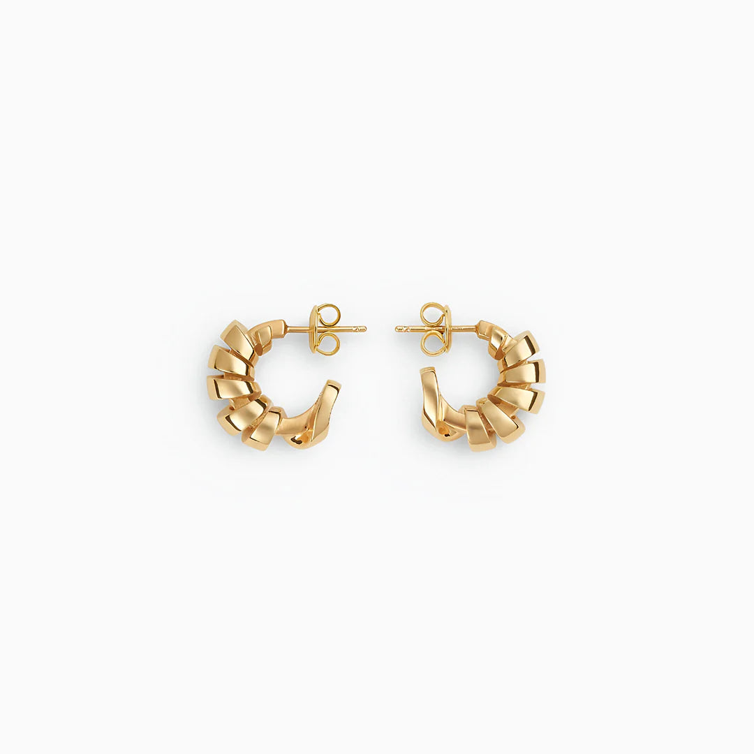 Vioraia Natalie Spiral Hoop Earrings