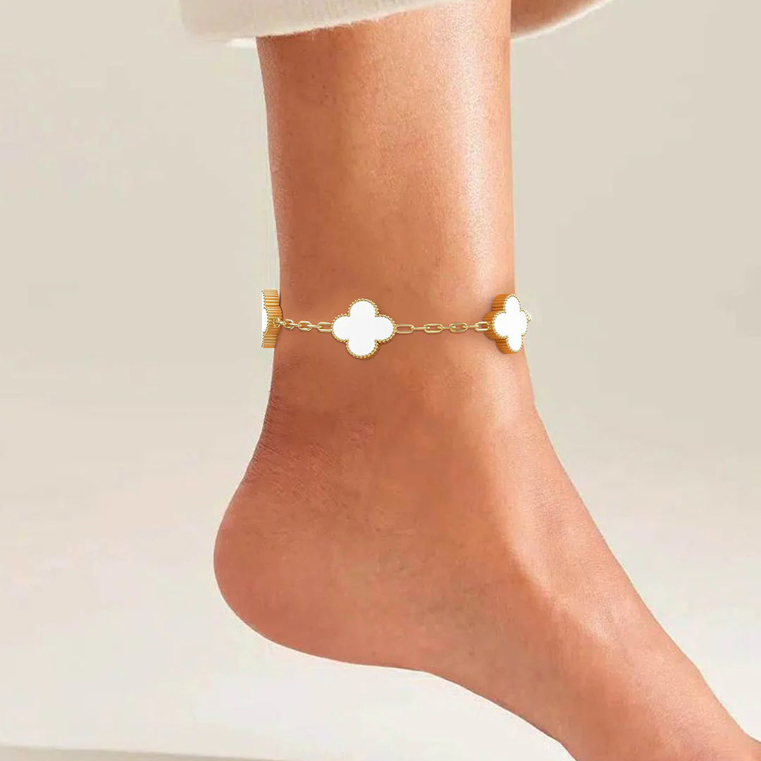 Vioraia Clovers Anklet