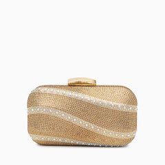 Vioraia Emerald Glitz Clutch Bag