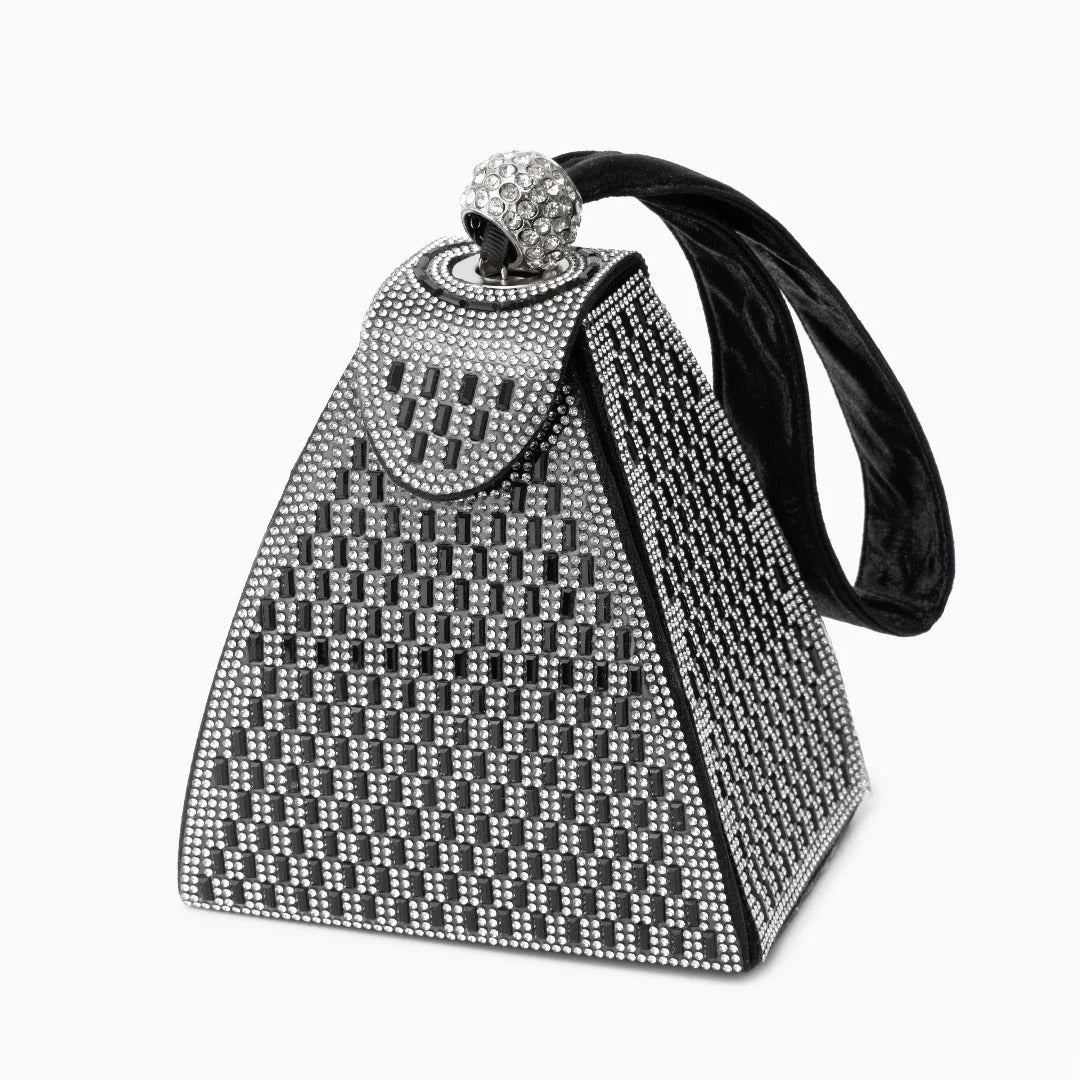 Vioraia Crystal Pyramid Handbag