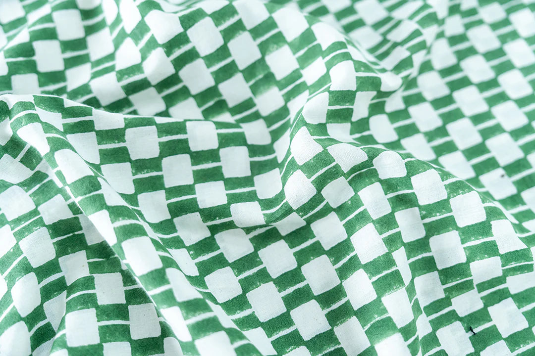 Vintage Green Block Shirt