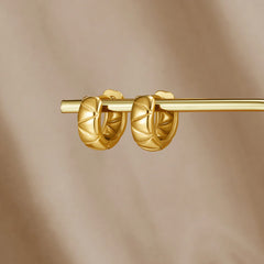 Vioraia Allison Chunky Hoop Earrings