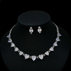 Vioraia Sparkling Hearts Jewelry Set