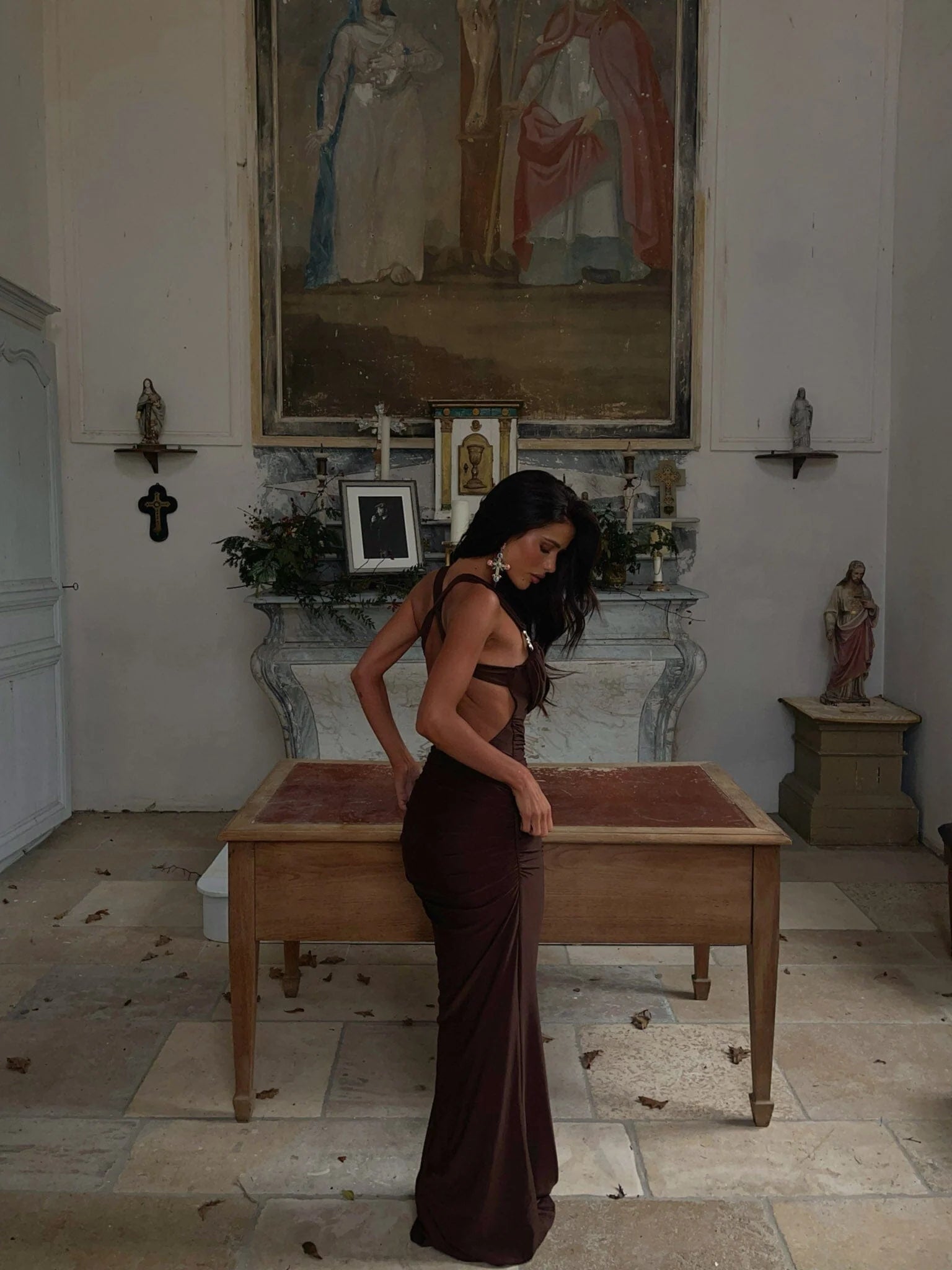 Lucy's PRIA MAXI DRESS CHOCOLATE
