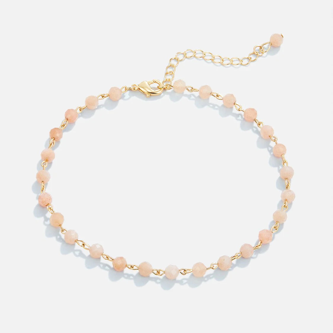 Vioraia Blush Pink 18K Gold Anklet