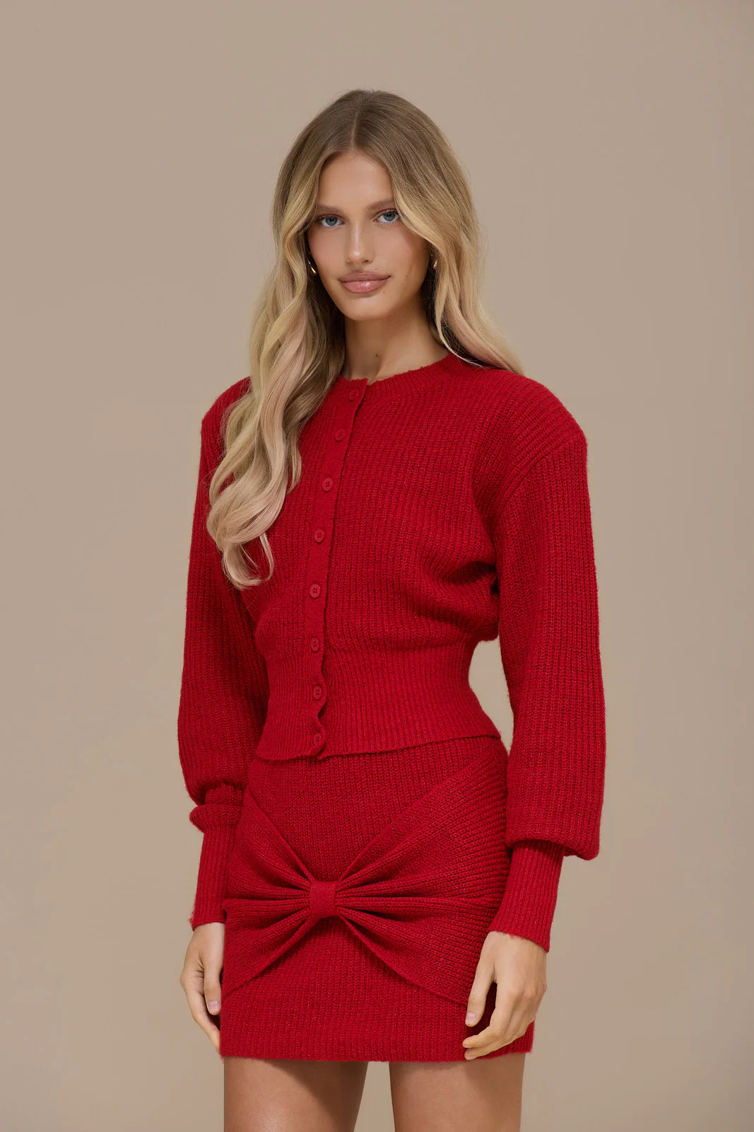 BEAU CARDIGAN | RED