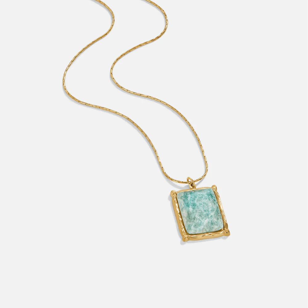 Vioraia Green Amazonite Pendant Necklace