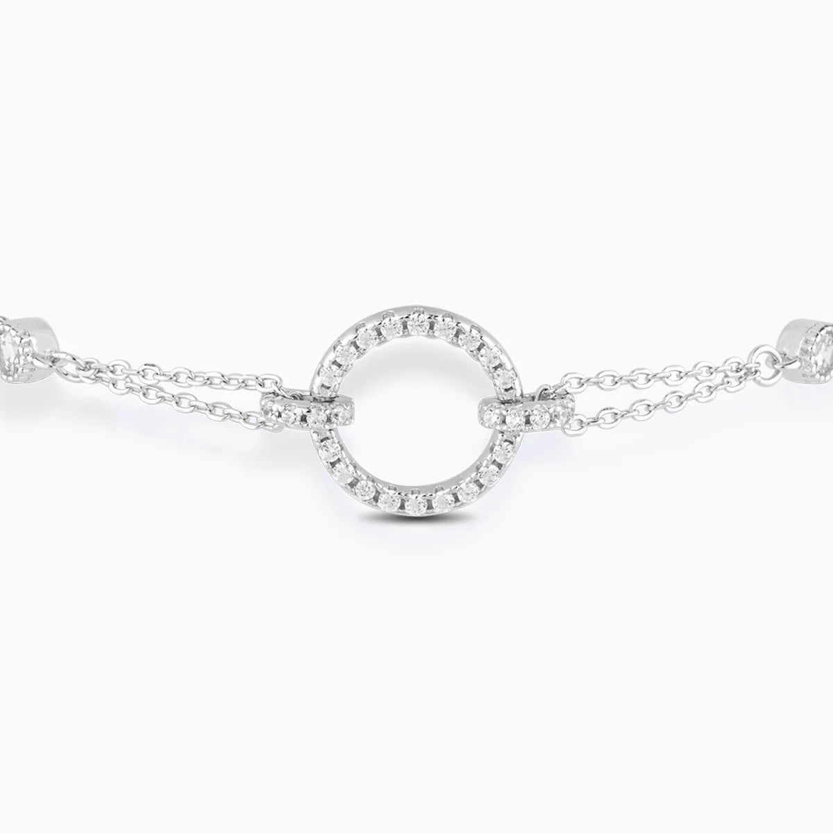 Vioraia Scintillante Open Circle Pendant Bracelet