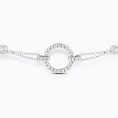 Vioraia Scintillante Open Circle Pendant Bracelet