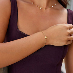 Vioraia Letter Heart Bracelet