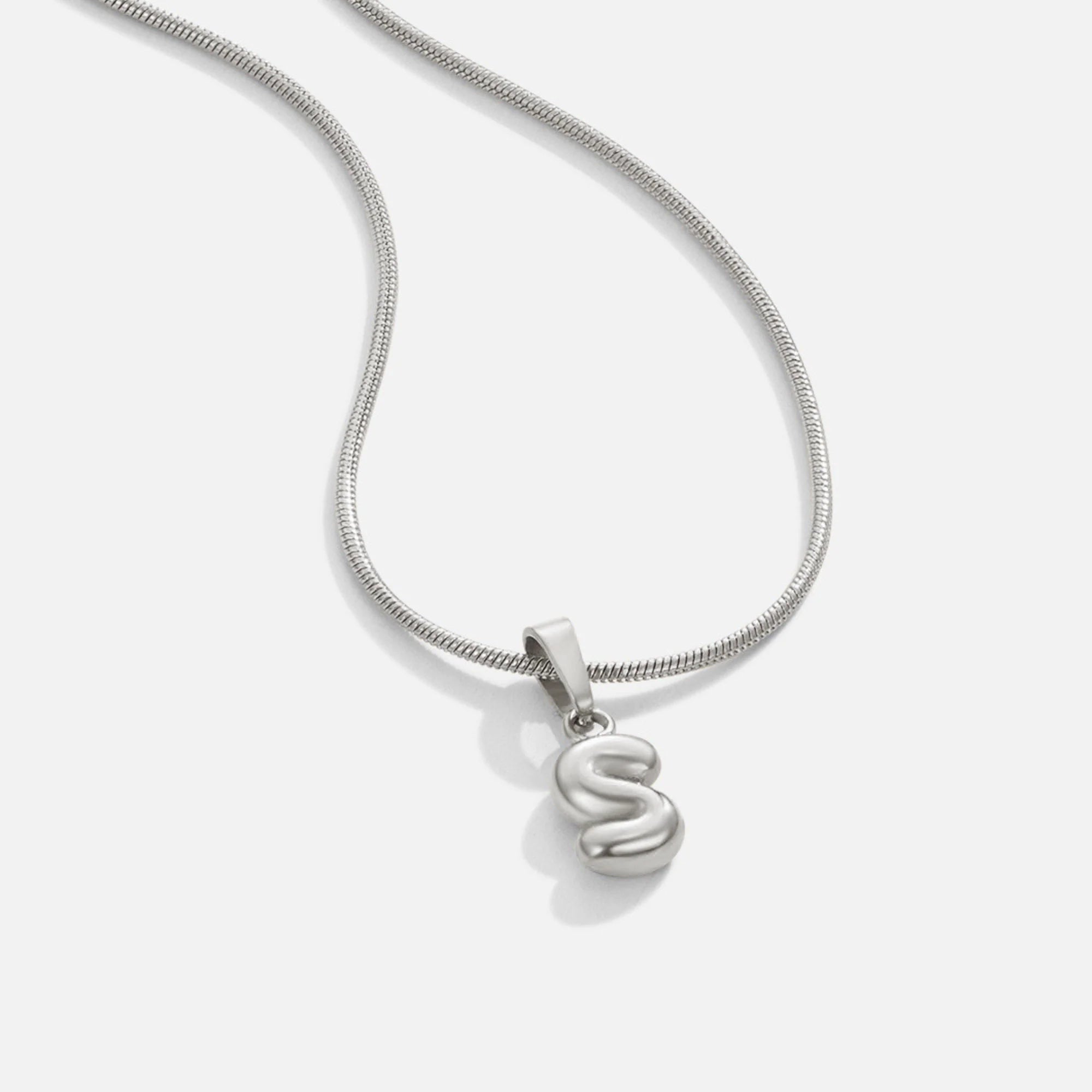 Vioraia Bubble Letter Necklace