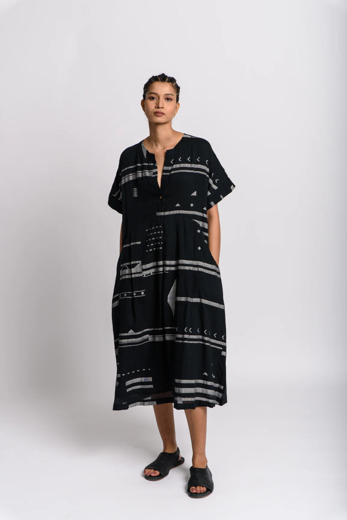 Black shift dress