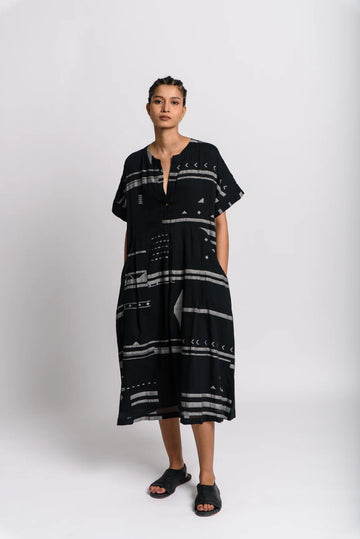 Black shift dress