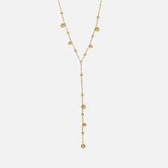 Vioraia Lovi Gold Beads Tassel Necklace