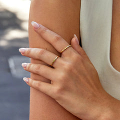 Vioraia Astrid 18K Gold Stack Ring