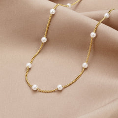 Vioraia Nura Pearl 18K Gold Necklace