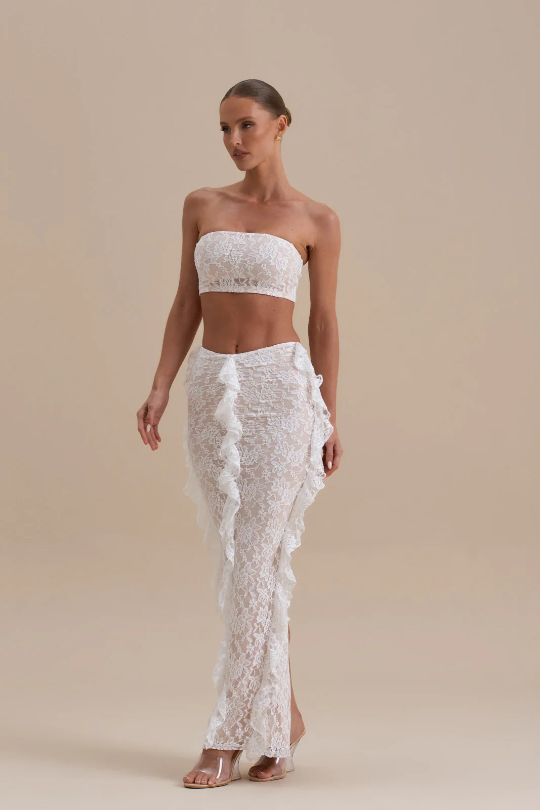 ARIEL CO-ORD | WHITE LACE - SALE
