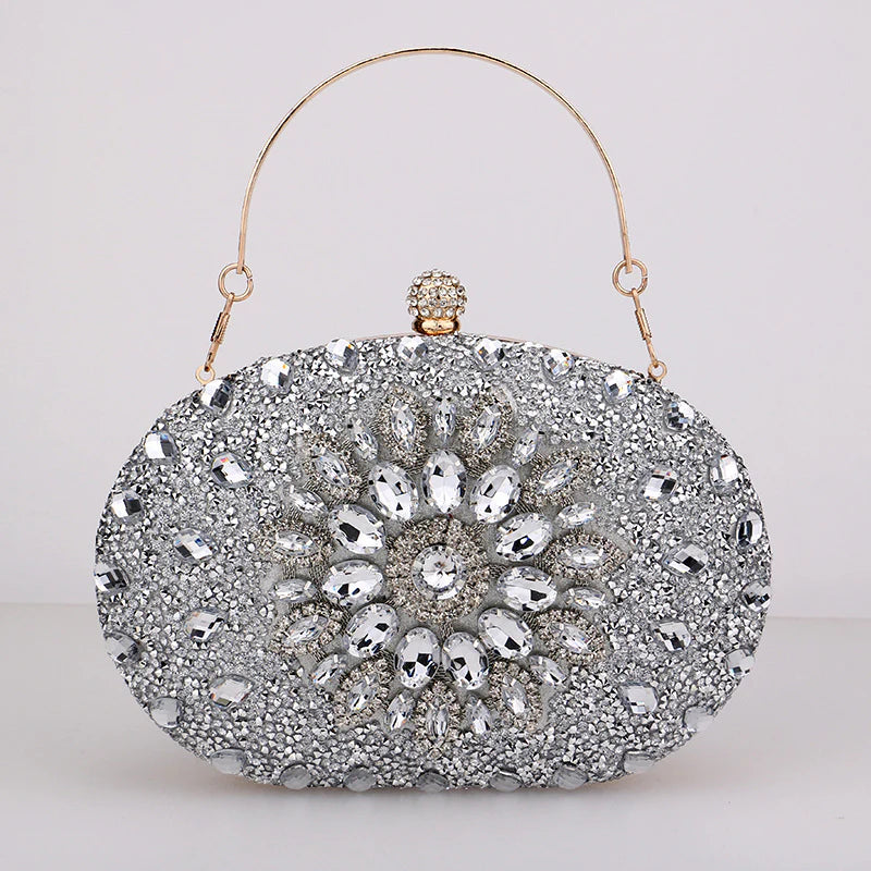 Vioraia Meghan Diamond Encrusted Clutch Bag