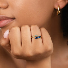 Vioraia Safira Blue Wrap Ring