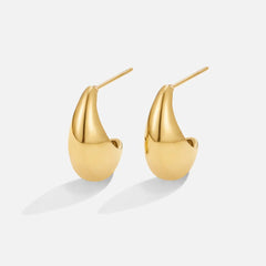 Vioraia Mini Curved Gold Hoops