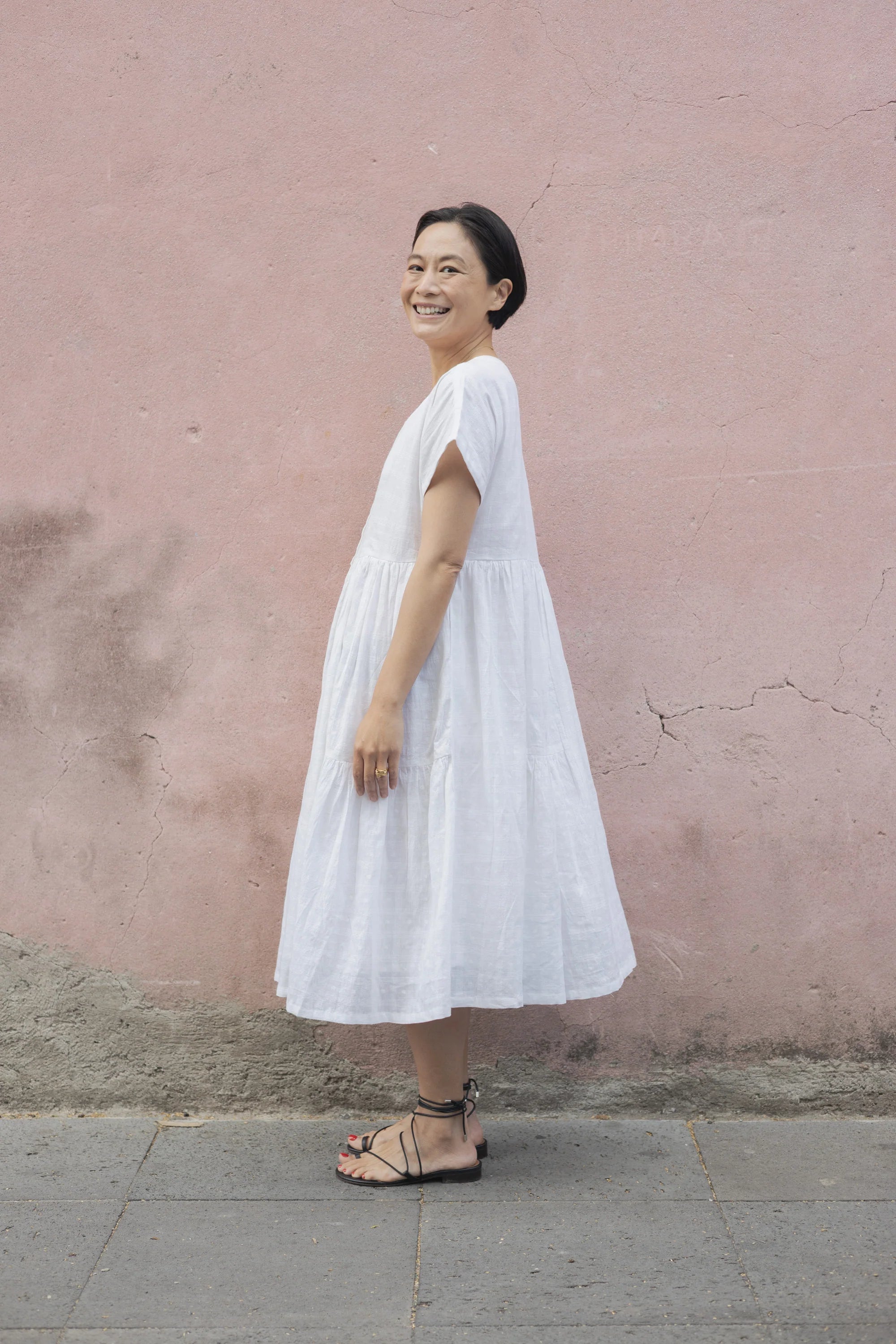 White lily dress