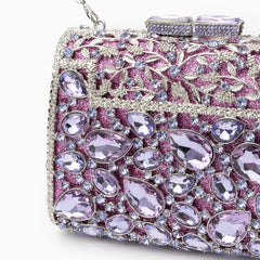 Vioraia Tiffany Crystals Clutch Bag
