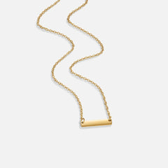 Vioraia Rina Gold Bar Necklace