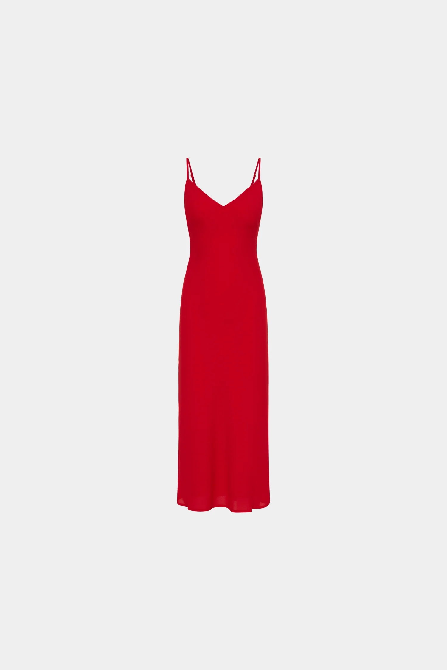 Georgette Midi Dress | Cherry Red