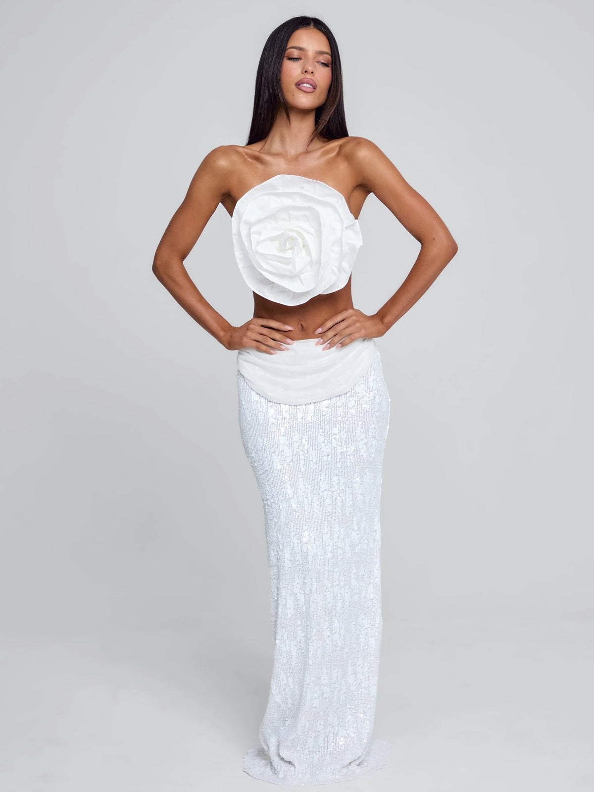 Lucy's NIVA MAXI SKIRT WHITE