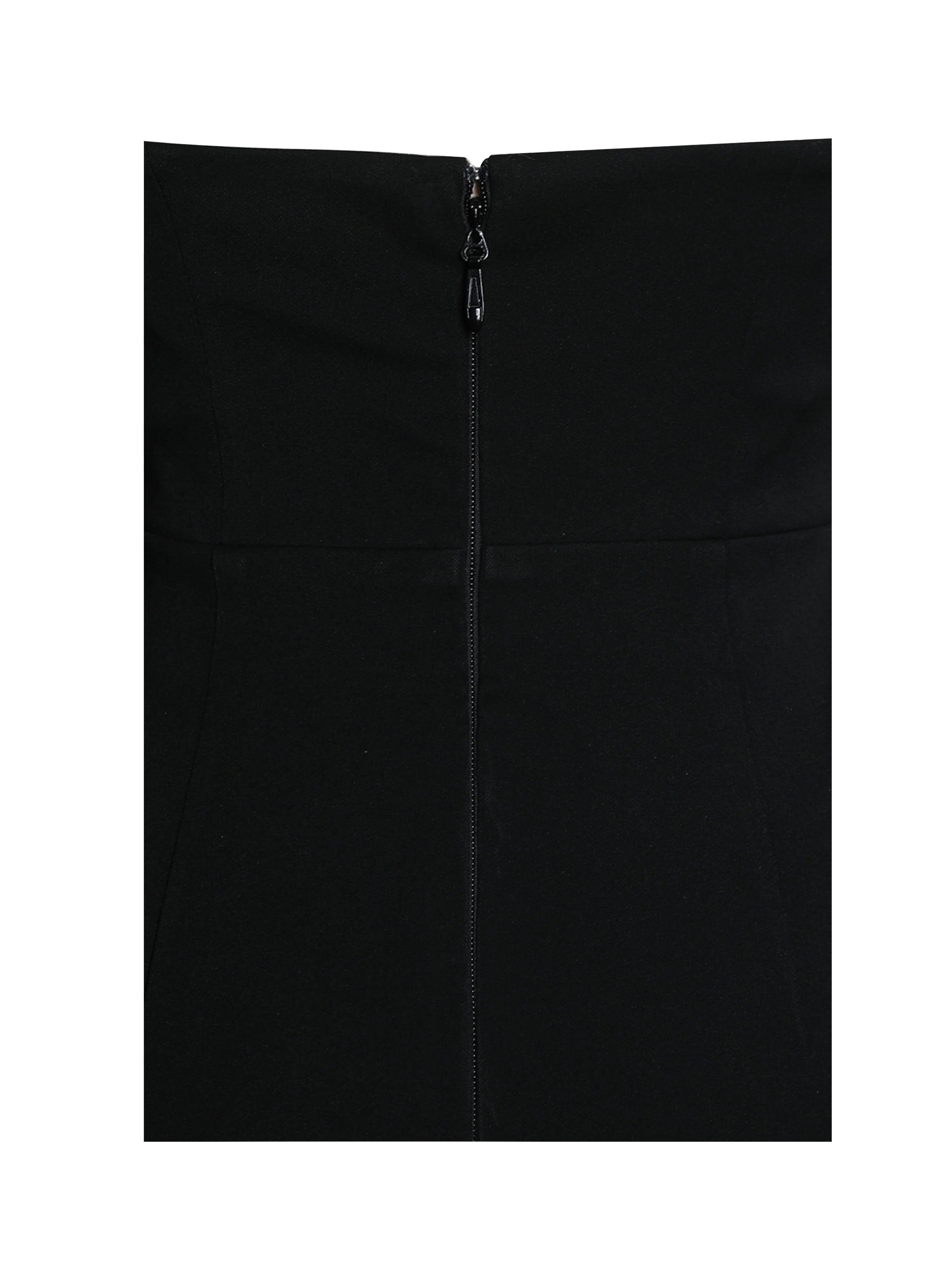 Raelyn Black and White Business Casual Maxi Dress