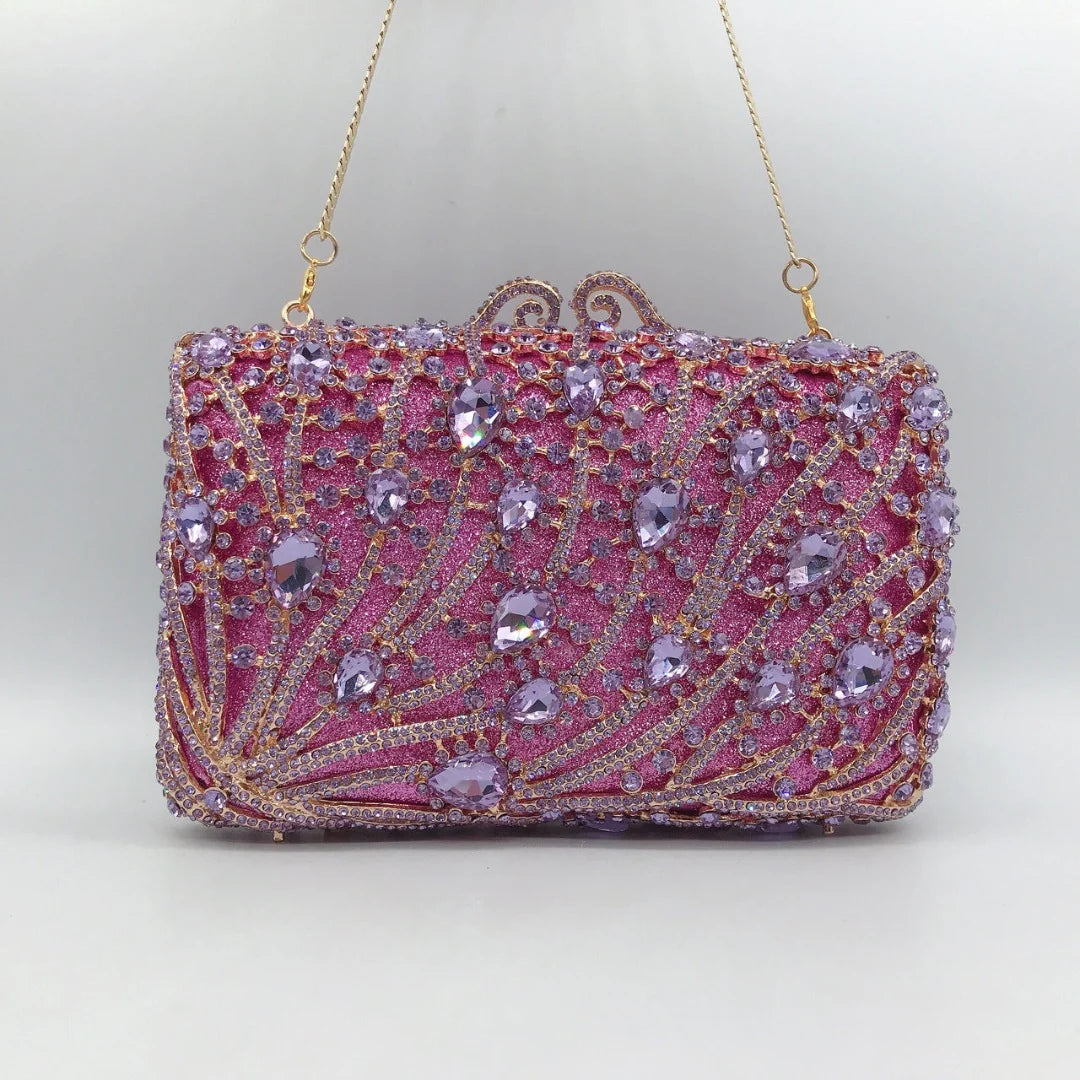 Vioraia (CS) Siena Rhinestones Clutch Bag