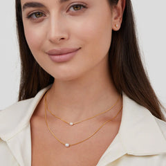 Vioraia Layered Freshwater Pearl Necklace