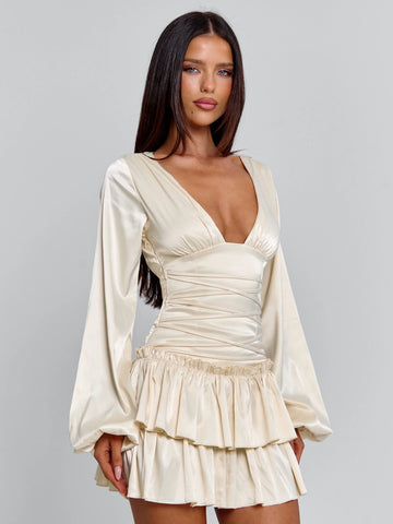 Lucy's KARMIN MINI DRESS IVORY