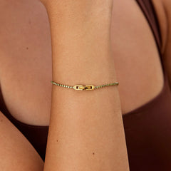 Vioraia Keana Peridot Crystal Bracelet