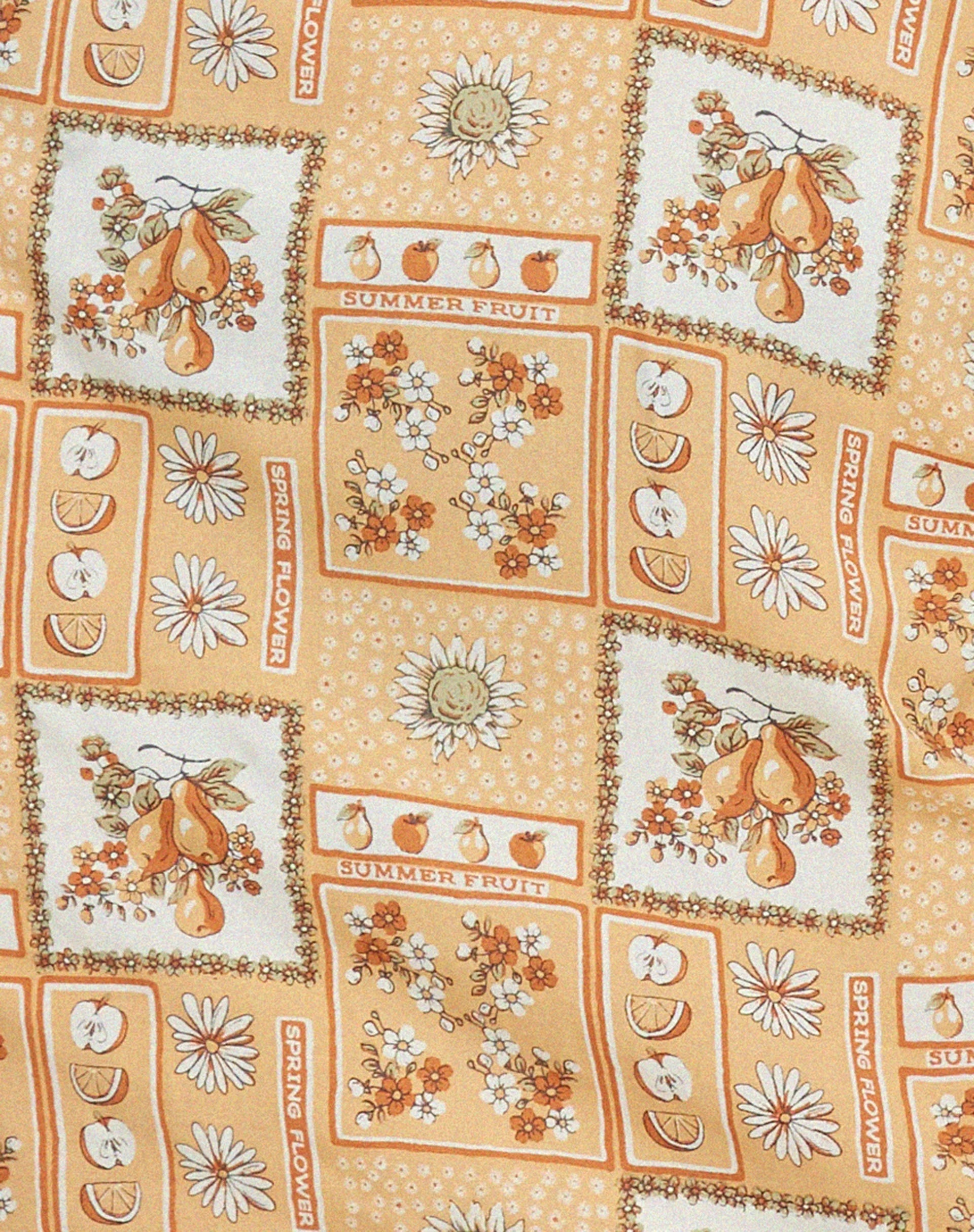 Fiata Mini Dress in Picnic Print Brown
