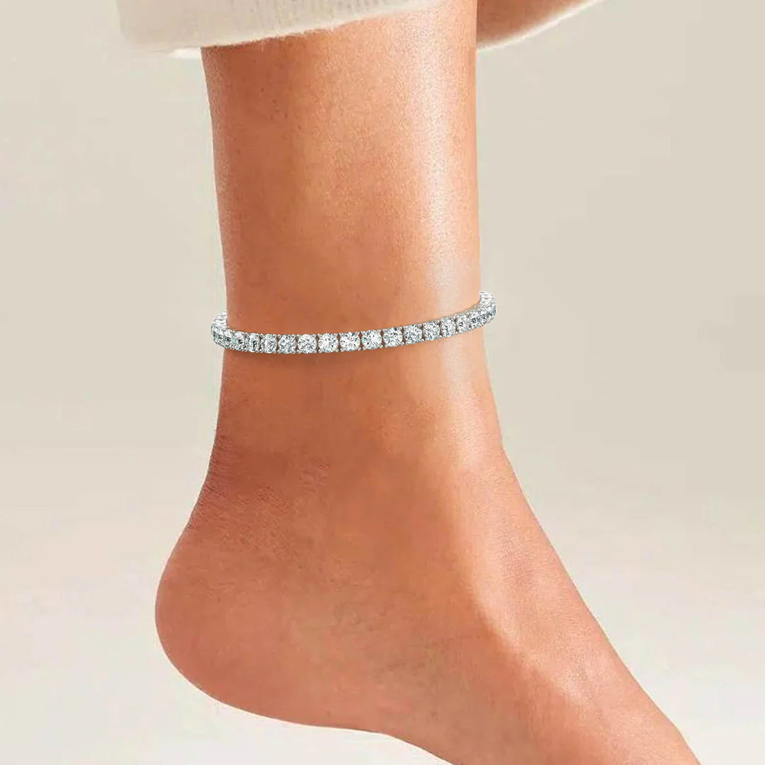 Vioraia Sparkling Tennis Anklet