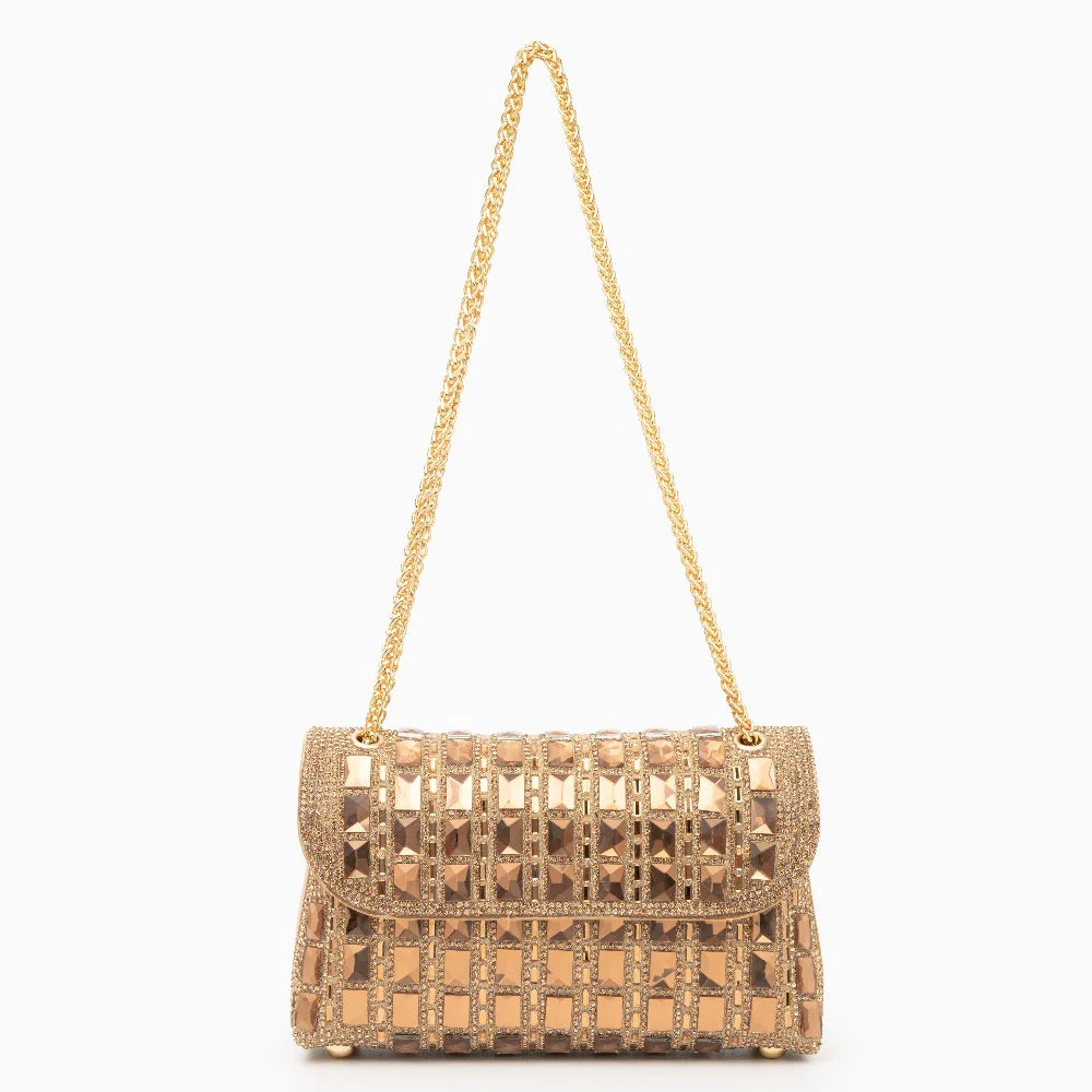 Vioraia Ayesha Gemstones Clutch Bag