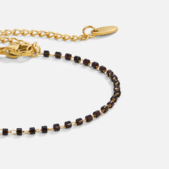 Vioraia Maisie Black Bead Bracelet