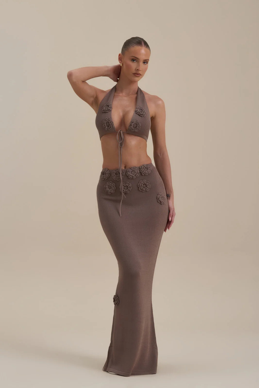 DAISY MAXI SKIRT | MOCHA MOUSSE